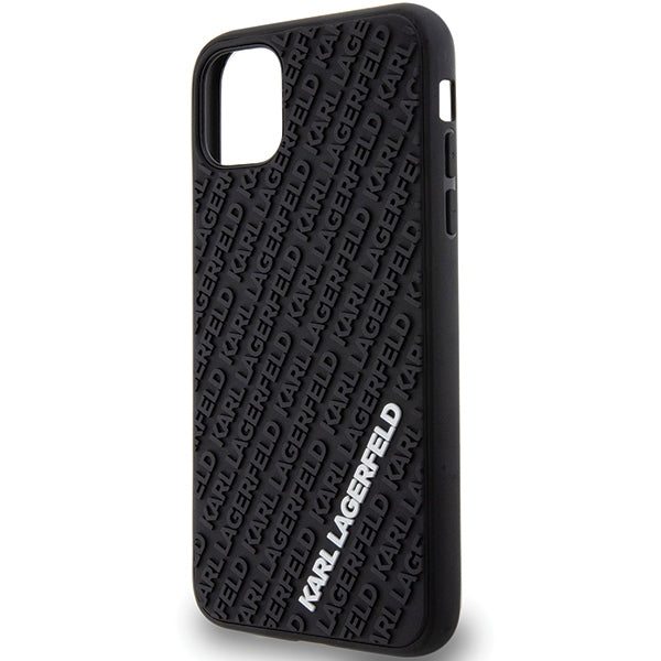 Karl Lagerfeld 3D Rubber dėklas iPhone 11/XR – juodas -- iPhone XR