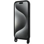 Karl Lagerfeld dėklas su dirželiu iPhone 15 – juodas