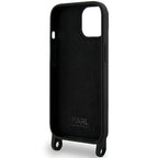 Karl Lagerfeld dėklas su dirželiu iPhone 15 – juodas