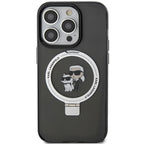 Karl Lagerfeld MagSafe dėklas iPhone 13/13 Pro – juodas
