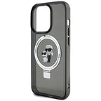 Karl Lagerfeld MagSafe dėklas iPhone 13/13 Pro – juodas