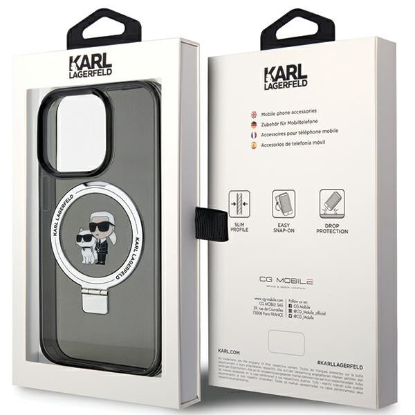 Karl Lagerfeld MagSafe dėklas iPhone 13/13 Pro – juodas