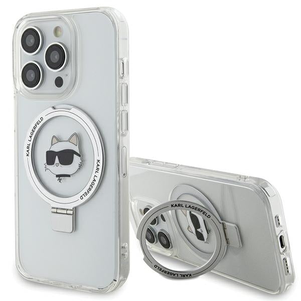 Karl Lagerfeld MagSafe dėklas iPhone 15 Pro – baltas