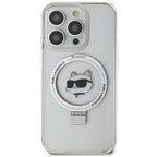 Karl Lagerfeld MagSafe dėklas iPhone 15 Pro – baltas