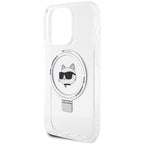 Karl Lagerfeld MagSafe dėklas iPhone 15 Pro – baltas