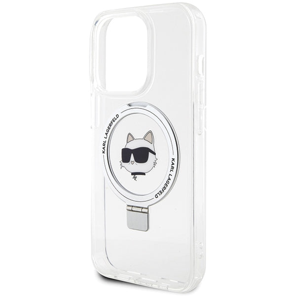 Karl Lagerfeld MagSafe dėklas iPhone 15 Pro – baltas