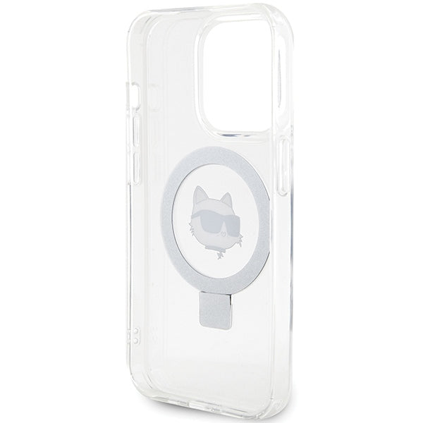 Karl Lagerfeld MagSafe dėklas iPhone 15 Pro – baltas