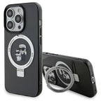 Karl Lagerfeld MagSafe dėklas iPhone 15 Pro – juodas