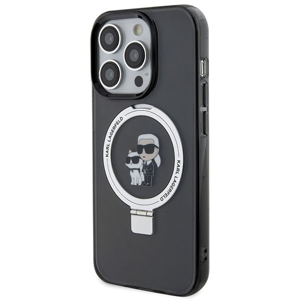Karl Lagerfeld MagSafe dėklas iPhone 15 Pro – juodas