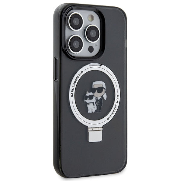Karl Lagerfeld MagSafe dėklas iPhone 15 Pro – juodas
