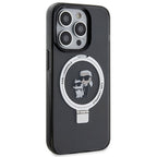 Karl Lagerfeld MagSafe dėklas iPhone 15 Pro – juodas