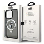 Karl Lagerfeld MagSafe dėklas iPhone 15 Pro – juodas