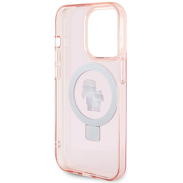 Karl Lagerfeld MagSafe dėklas iPhone 15 Pro – rožinis -- iPhone 15 Pro