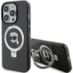 Karl Lagerfeld MagSafe dėklas iPhone 15 Pro – juodas