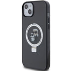 Karl Lagerfeld MagSafe dėklas iPhone 15 Plus – juodas -- iPhone 15 Plus