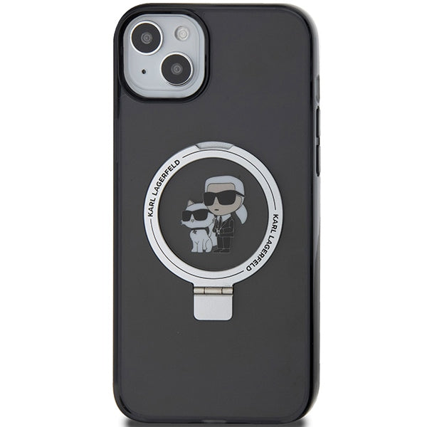 Karl Lagerfeld MagSafe dėklas iPhone 15 Plus – juodas -- iPhone 15 Plus