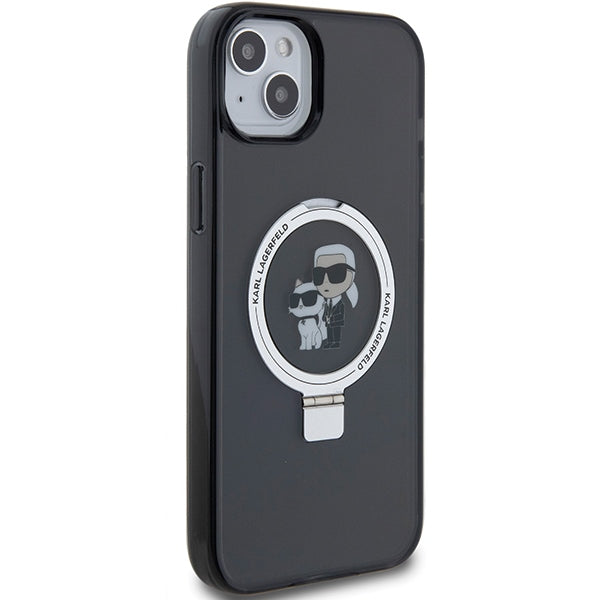 Karl Lagerfeld MagSafe dėklas iPhone 15 Plus – juodas -- iPhone 15 Plus