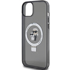 Karl Lagerfeld MagSafe dėklas iPhone 15 Plus – juodas -- iPhone 15 Plus