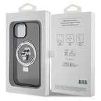 Karl Lagerfeld MagSafe dėklas iPhone 15 Plus – juodas -- iPhone 15 Plus