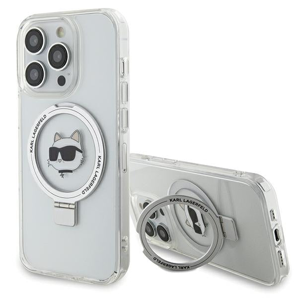 Karl Lagerfeld MagSafe dėklas iPhone 15 Pro Max – baltas