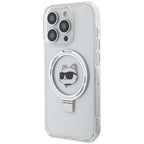 Karl Lagerfeld MagSafe dėklas iPhone 15 Pro Max – baltas
