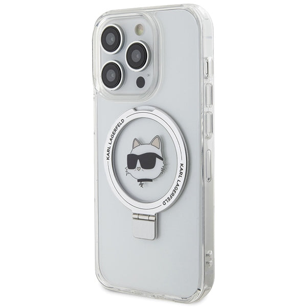Karl Lagerfeld MagSafe dėklas iPhone 15 Pro Max – baltas