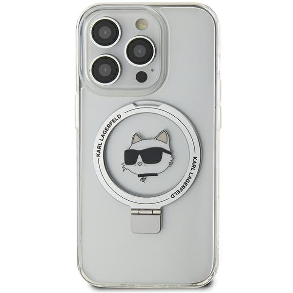 Karl Lagerfeld MagSafe dėklas iPhone 15 Pro Max – baltas