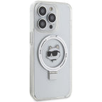 Karl Lagerfeld MagSafe dėklas iPhone 15 Pro Max – baltas
