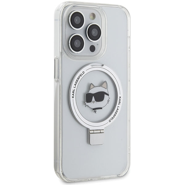Karl Lagerfeld MagSafe dėklas iPhone 15 Pro Max – baltas