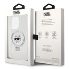 Karl Lagerfeld MagSafe dėklas iPhone 15 Pro Max – baltas
