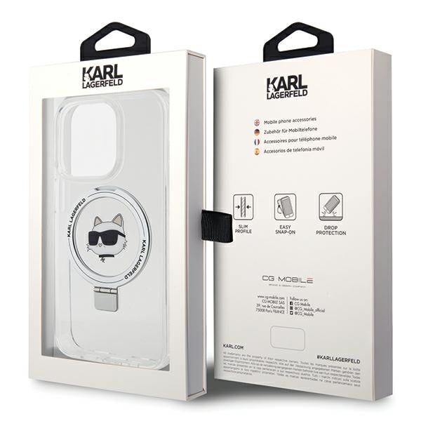 Karl Lagerfeld MagSafe dėklas iPhone 15 Pro Max – baltas