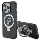 Karl Lagerfeld MagSafe dėklas su žiedu iPhone 15 Pro Max