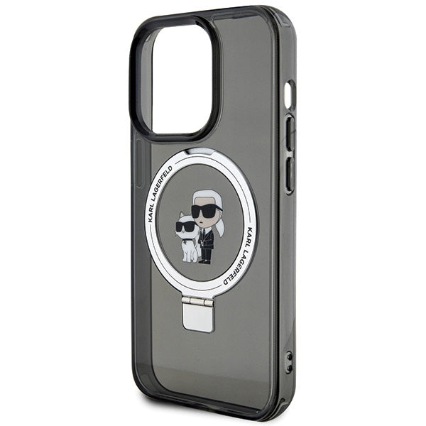 Karl Lagerfeld MagSafe dėklas su žiedu iPhone 15 Pro Max