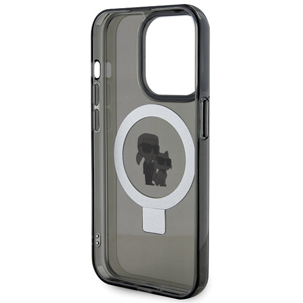 Karl Lagerfeld MagSafe dėklas su žiedu iPhone 15 Pro Max