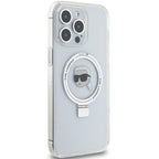 Karl Lagerfeld MagSafe dėklas iPhone 15 Pro Max – baltas