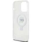 Karl Lagerfeld MagSafe dėklas iPhone 15 Pro Max – baltas