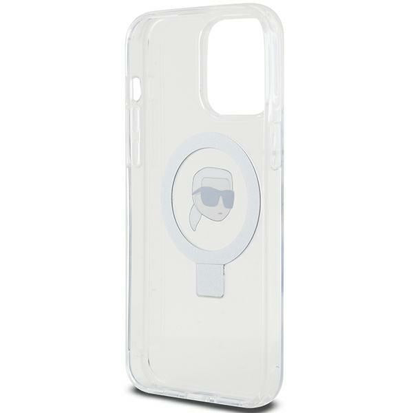 Karl Lagerfeld MagSafe dėklas iPhone 15 Pro Max – baltas