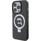 Karl Lagerfeld MagSafe dėklas iPhone 15 Pro Max – juodas