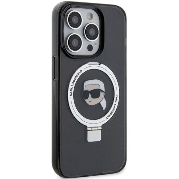 Karl Lagerfeld MagSafe dėklas iPhone 15 Pro Max – juodas