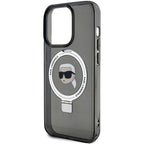 Karl Lagerfeld MagSafe dėklas iPhone 15 Pro Max – juodas