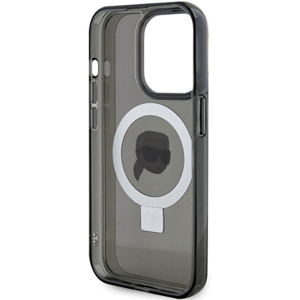 Karl Lagerfeld MagSafe dėklas iPhone 15 Pro Max – juodas