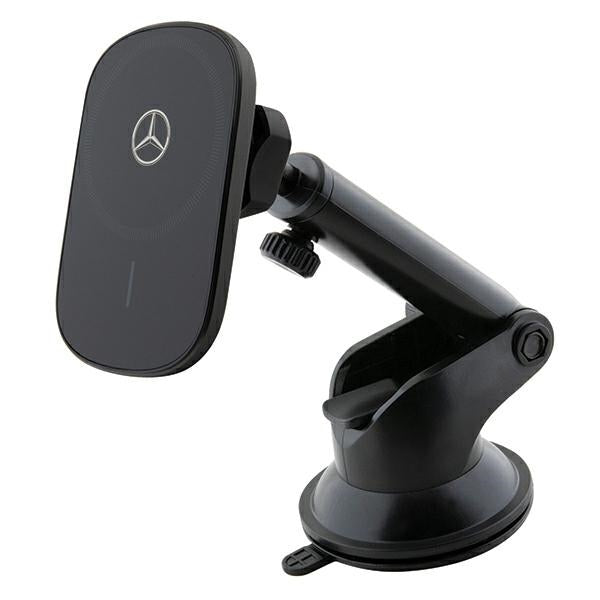 Mercedes MEWCCGSLK 15W indukcinis laikiklis ventiliacijos grotelėms / stiklui, juodas/juodas Silver Stars MagSafe