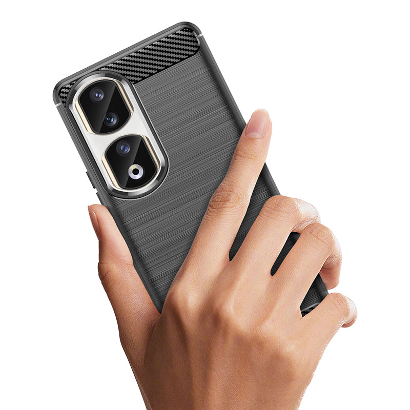 Carbon Case dėklas Honor 90 Pro – juodas -- Honor 90 Pro