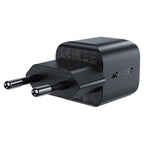 Acefast A73 Mini PD 20W GaN USB-C sieninis įkroviklis - juodas