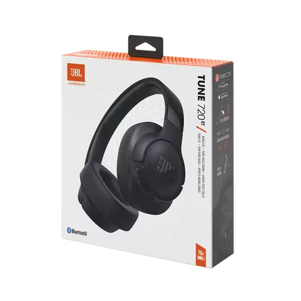 JBL Tune 720BT belaidės on-ear ausinės – juodos -- Headphones