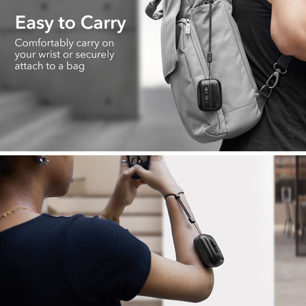 ESR Pulse HaloLock MagSafe dėklas AirPods Pro 1/2 – juodas -- AirPods Pro 1