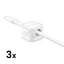 Joyroom JR-ZS368 magnetinė laidų tvarkyklė - balta (3 vnt.) -- Cable Organizers