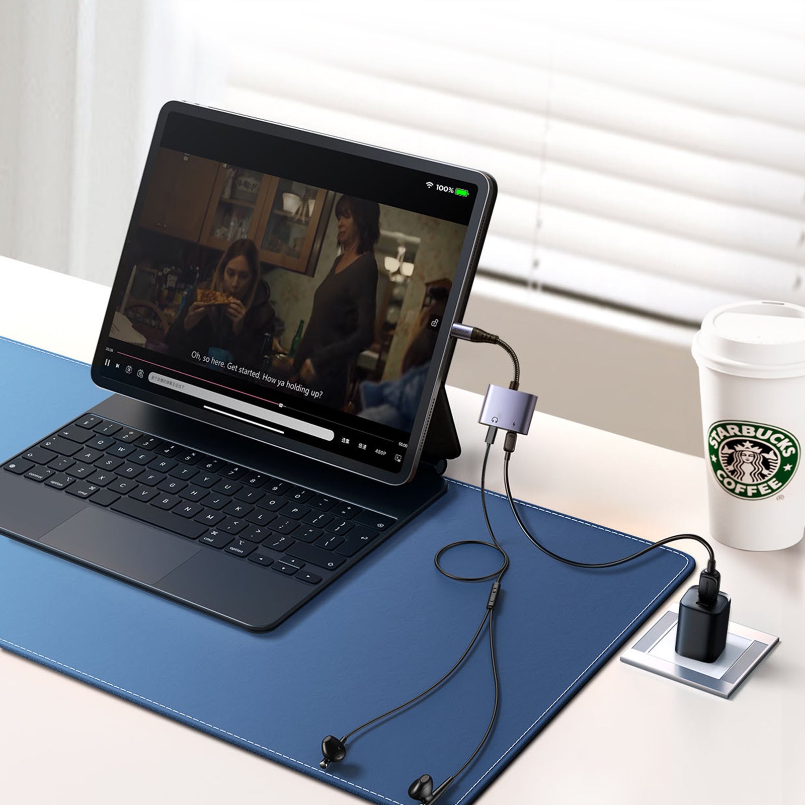 Joyroom SY-L02 Lightning į 2x Lightning DAC adapteris 2in1 - juodas