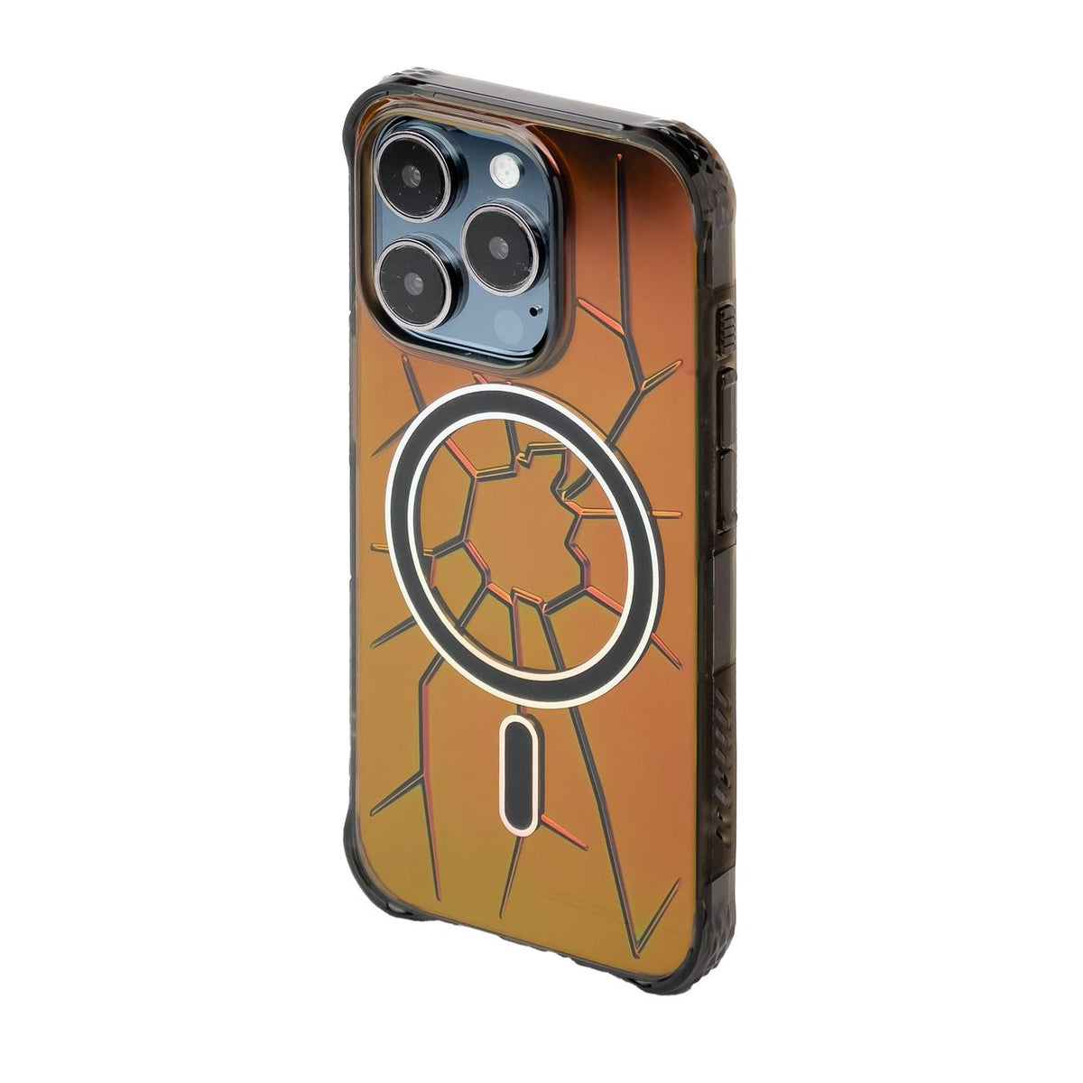 Kingxbar Crack dėklas iPhone 15 Pro Max – juodas