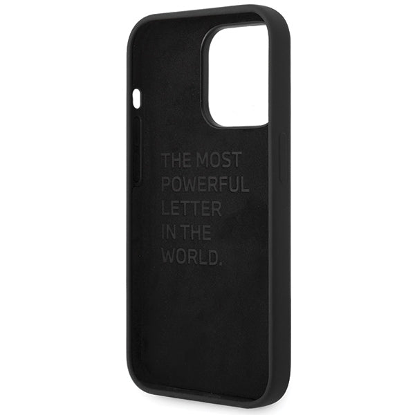 BMW silikoninis dėklas iPhone 15 Pro – juodas